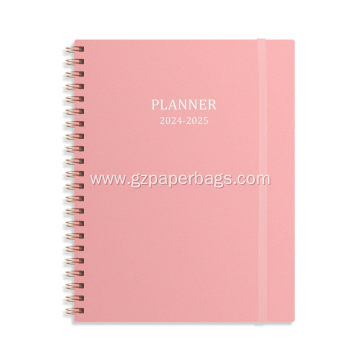 A4 Spiral-Bound Weekly Planner with Plastic Cover